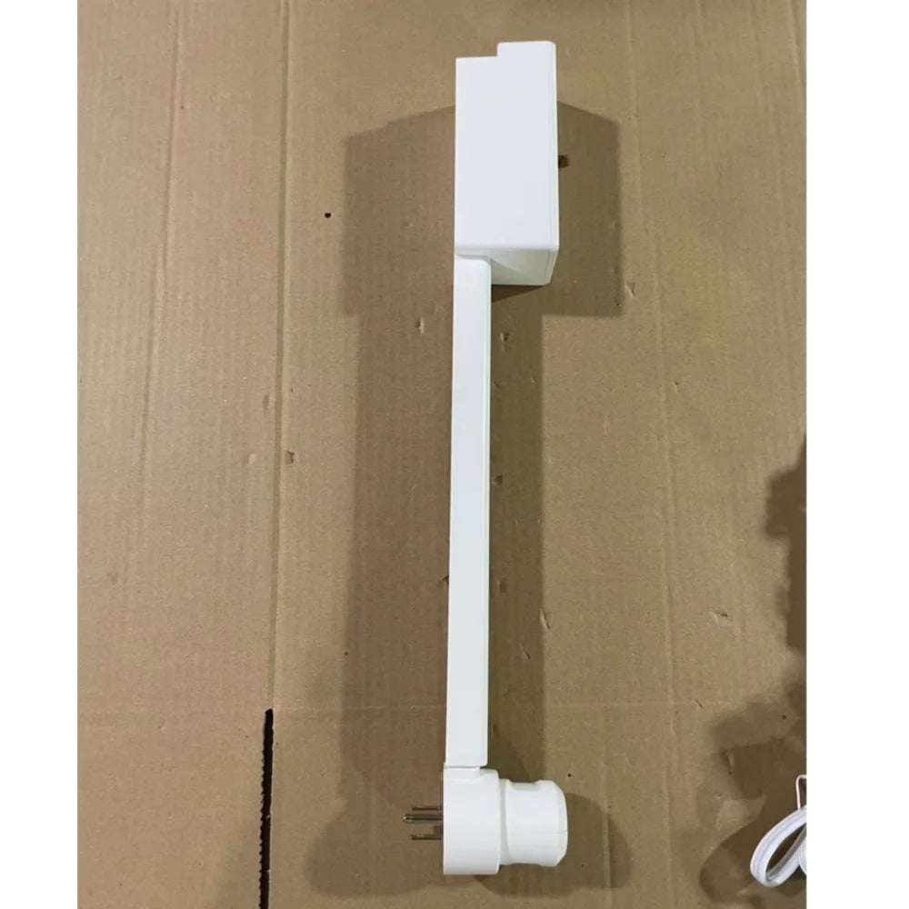 Adjustable 180° Rotating Electrical Outlet Extender - White Power Socket Expander for Nightstands