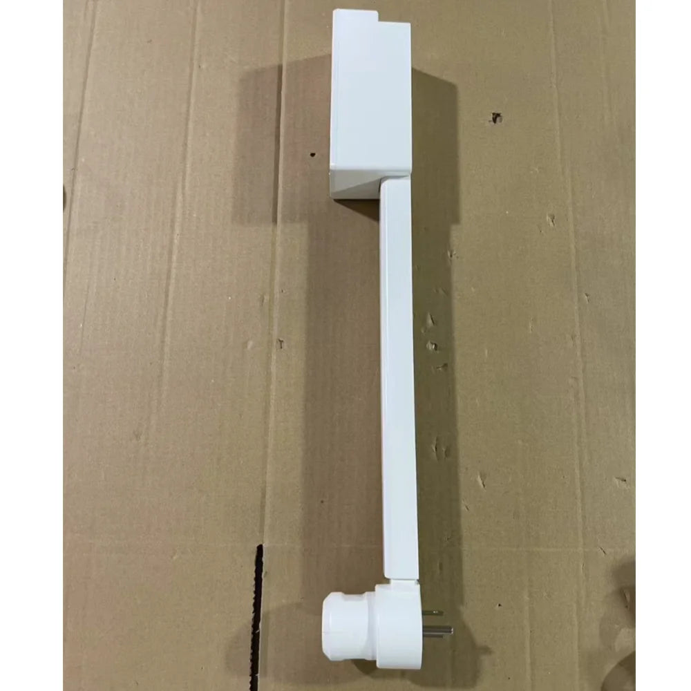 Adjustable 180° Rotating Electrical Outlet Extender - White Power Socket Expander for Nightstands
